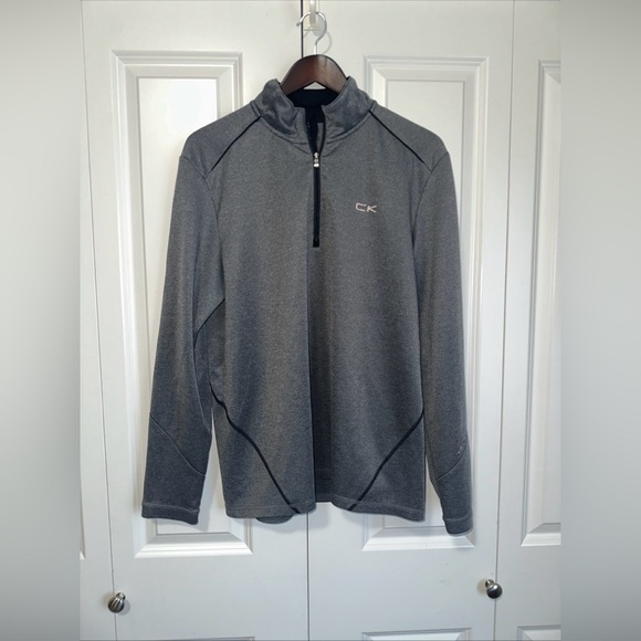 Calvin Klein Other - Calvin Klein Lightweight Active Quarter Zip Jacket L Grey